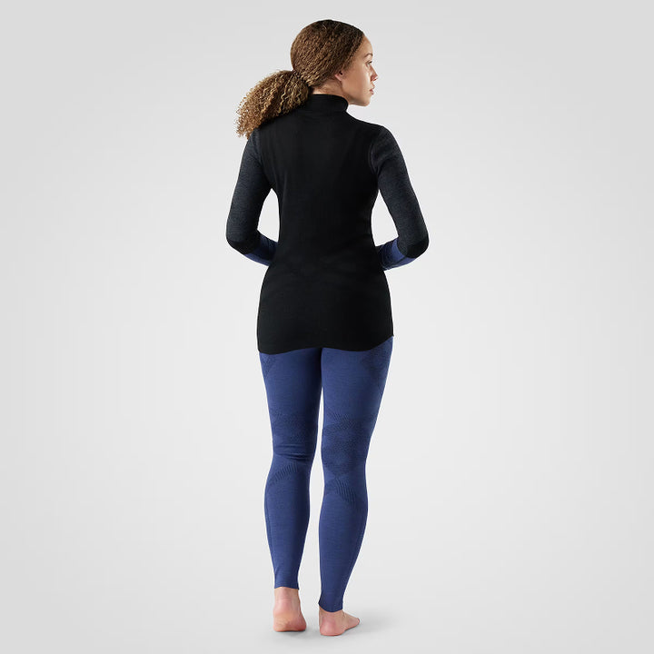 Smartwool Intraknit Thermal Couche de base en mérinos pour femme Colorblock 1/4 Zip