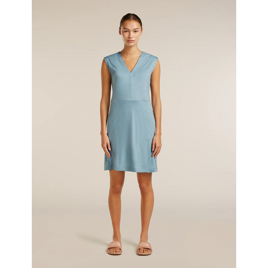 Icebreaker Robe Merino 200 Granary sans manches à col en V pour femme