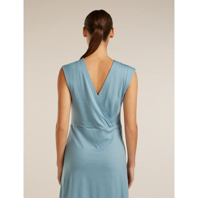 Icebreaker Robe Merino 200 Granary sans manches à col en V pour femme
