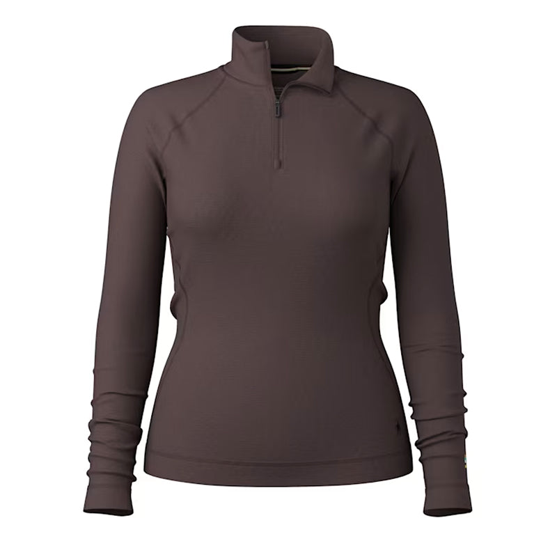 Smartwool Couche de base thermique classique en mérinos pour femme avec fermeture éclair 1/4 en boîte