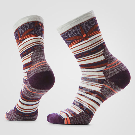 Chaussettes mi-mollet SmartWool pour femmes, modèle Hike, avec coussinet ciblé et point dragon.