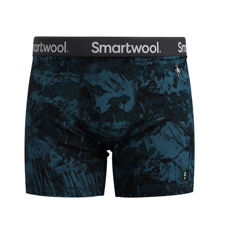 SmartWool Men's Merino Print Boxer Brief Boxed