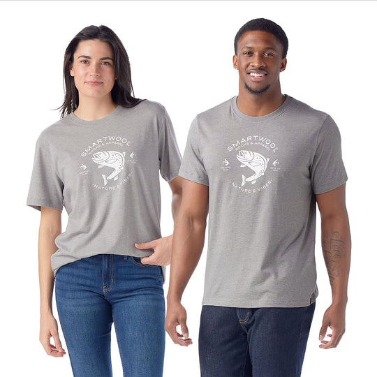 T-shirt graphique à manches courtes Smartwool Pêche à la truite
