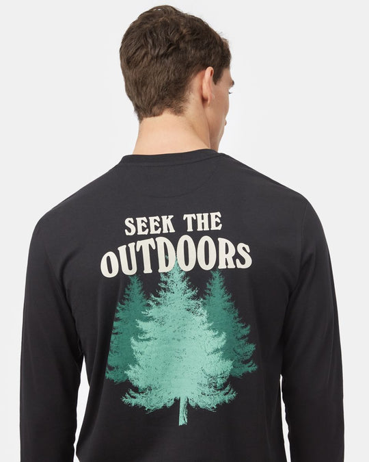 T-shirt à manches longues Tentree Seek Outdoors