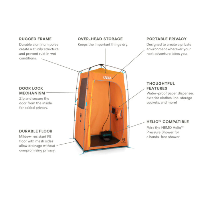 Nemo Heliopolis Portable Shower Tent and Privacy Shelter