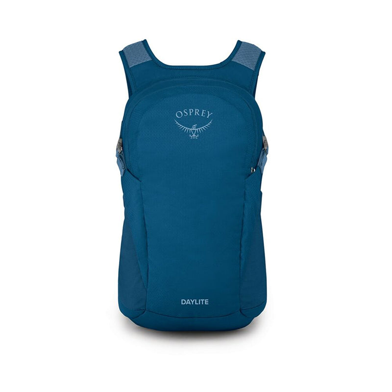 Blue Osprey backpack on a white background