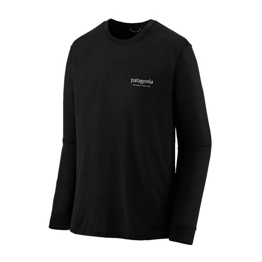 Patagonia Long Sleeve Cap Cool Merino Blend Graphic Shirt Men&