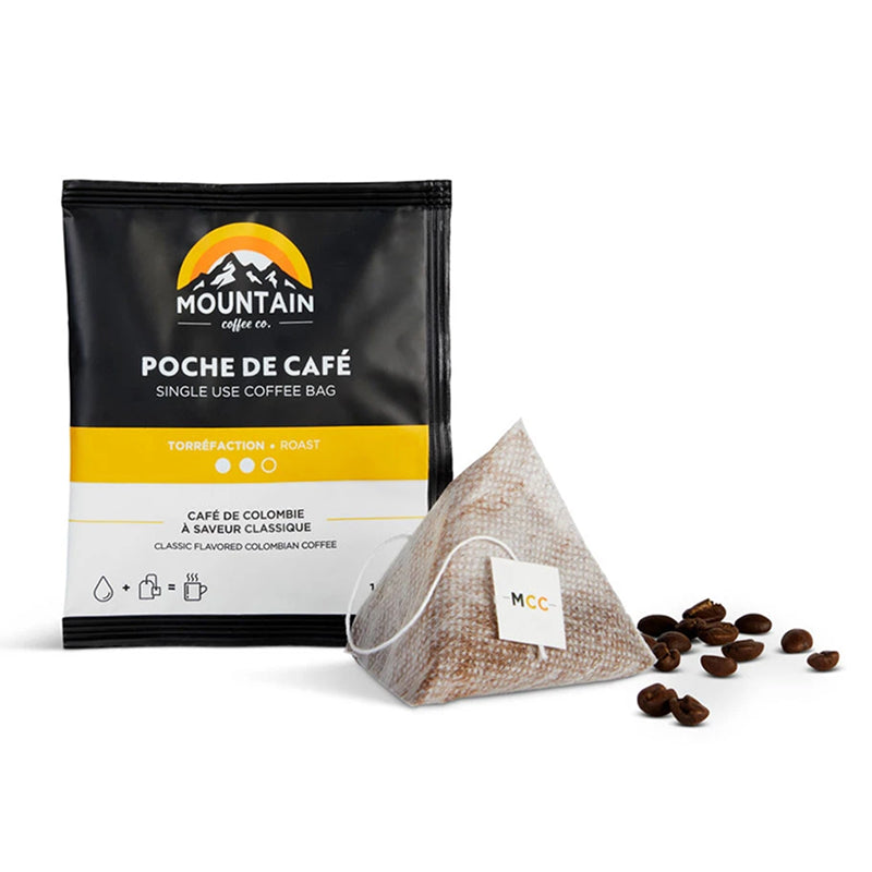 Mountain Coffee Co. Single Serve Coffee Bags Medium Roast 5 Pack