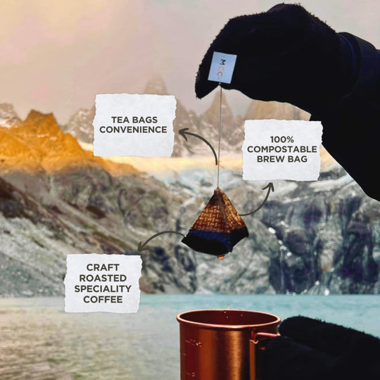Mountain Coffee Co. Single Serve Coffee Bags Dark Roast 5 Pack