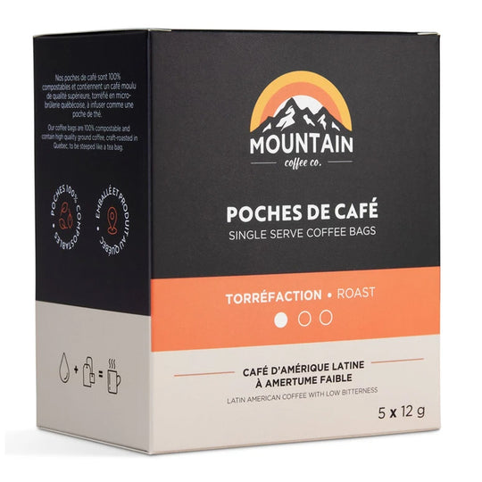 Mountain Coffee Co. Single Serve Coffee Bags Light Roast 5 Pack