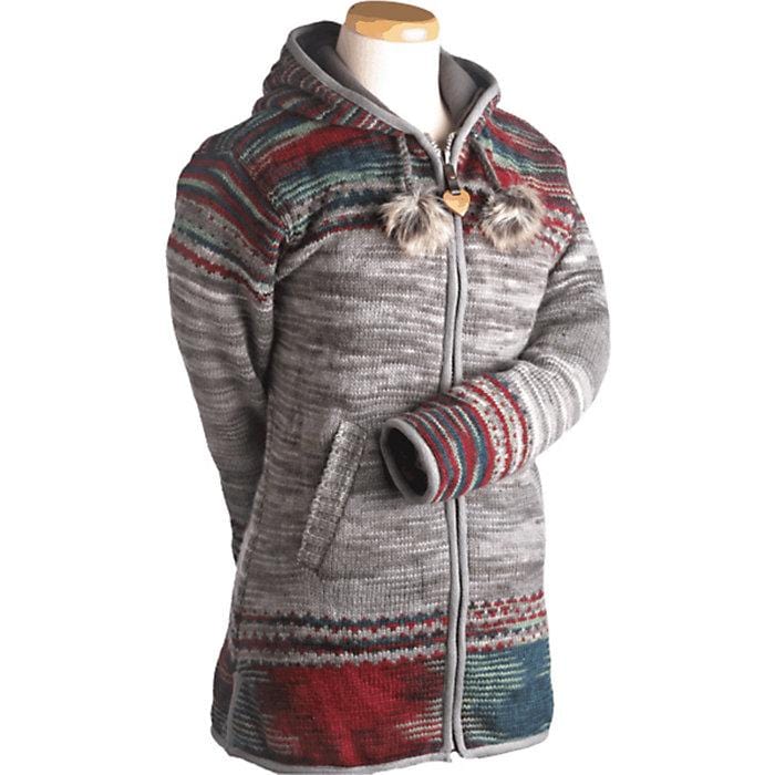 Lost Horizons Manteau en laine tricoté Yoko pour femme