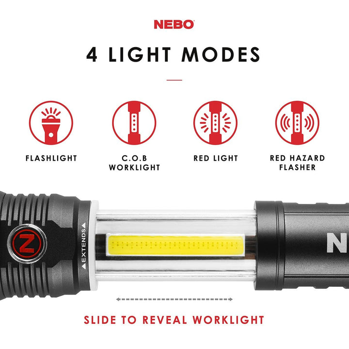 Nebo Slyde+ Worklight & Flashlight
