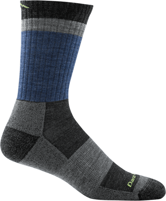 Darn Tough Chaussettes à coussin léger Heady Stripe Micro Crew pour hommes