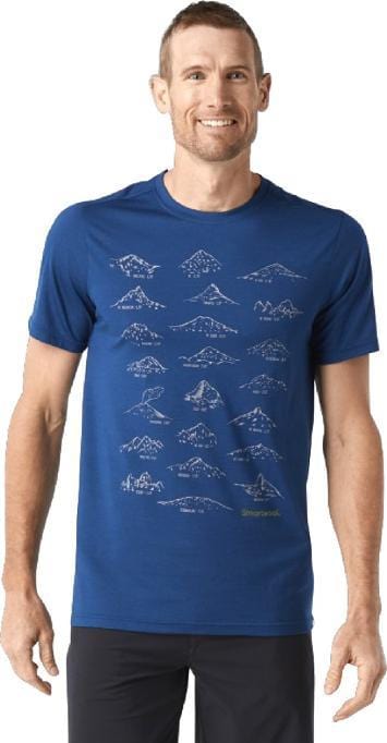 T-shirt SmartWool Merino Sport 150 Prominent Peaks pour hommes 