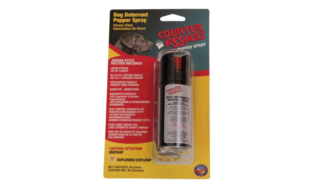 Spray pour chien Counter Assault 40 g avec étui *Retrait en magasin seulement*