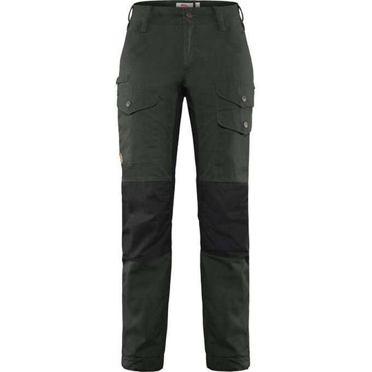 FJÄLLRÄVEN Pantalon ventilé Vidda Pro pour femme - Régulier - Gris foncé / Noir 