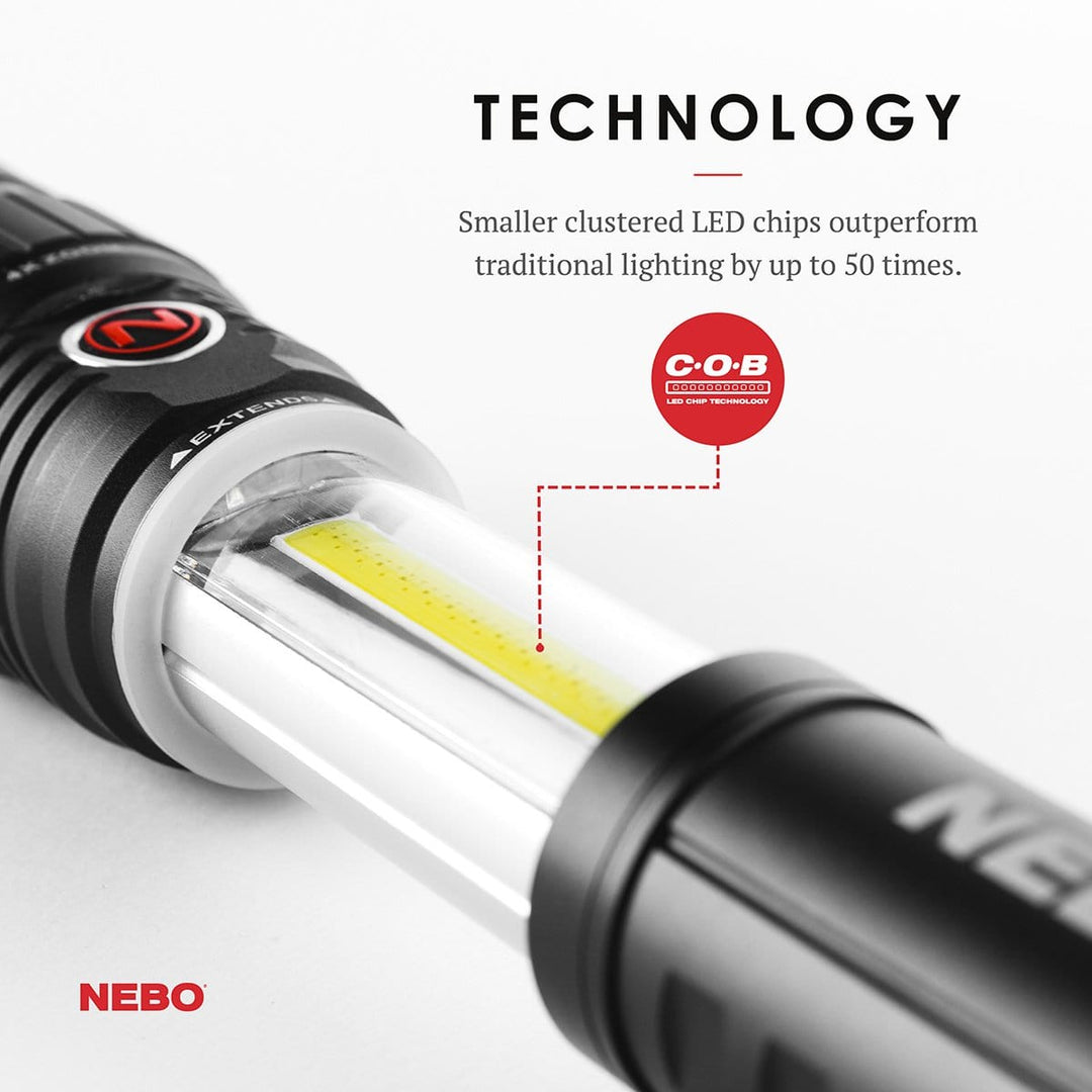 Nebo Slyde+ Worklight & Flashlight