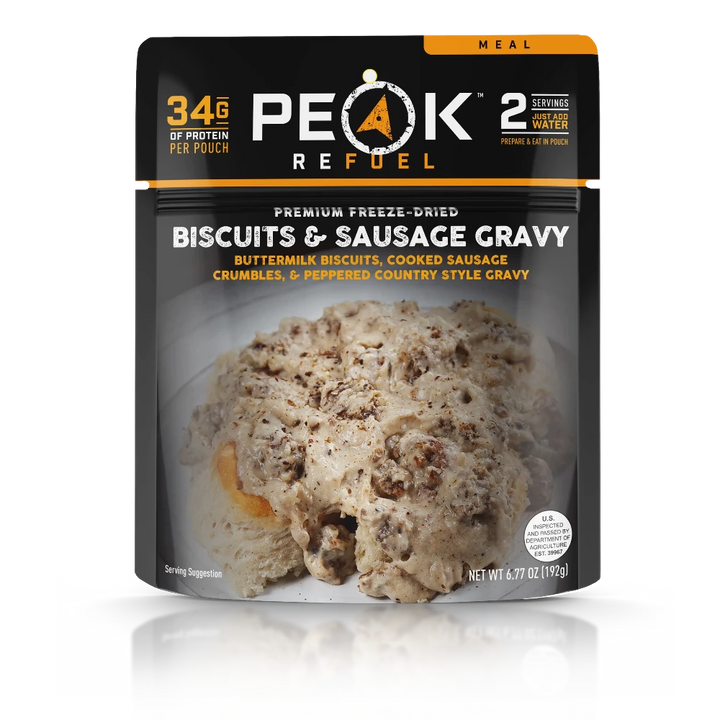 Peak Refuel Biscuits and Sausage Gravy Meal