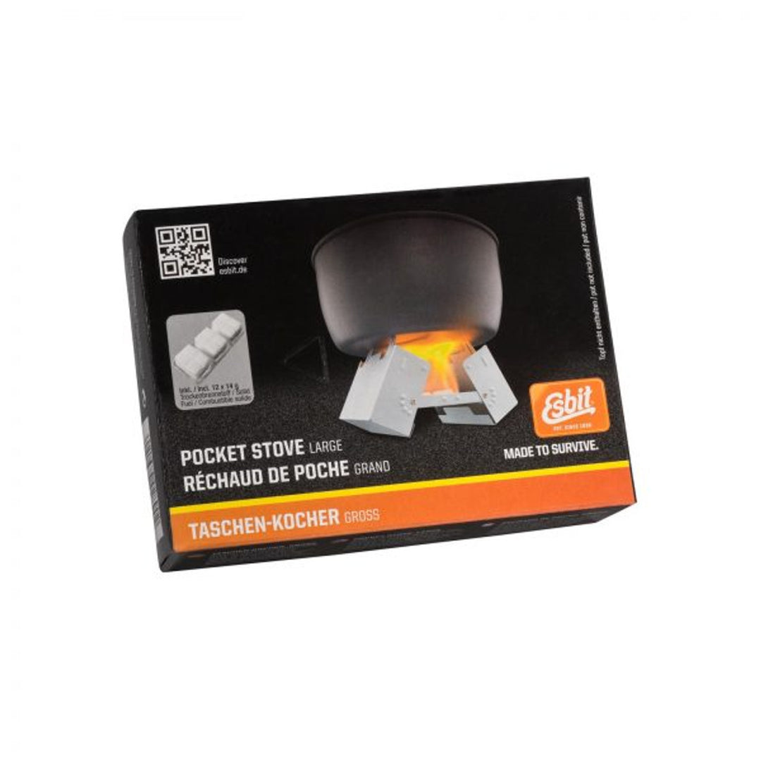 Esbit Large Pocket Stove with 12 x 14g Fuel *In-Store Only*