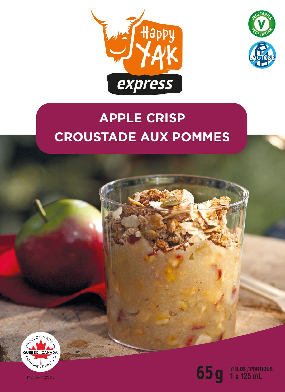 Happy Yak Apple Crisp - 1 portion