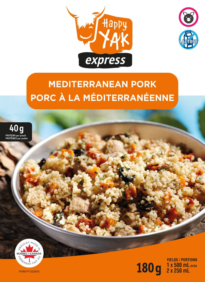Happy Yak Mediterranean Pork - 1 Portion