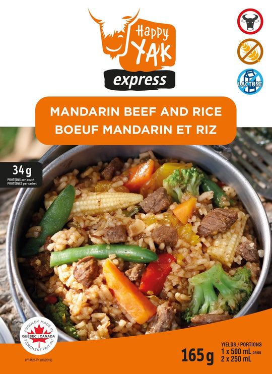 Happy Yak Bœuf Mandarine et Riz - 1 Portion