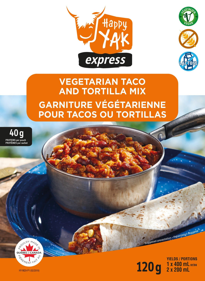 Happy Yak Vegetarian Tacos & Tortillas Mix - 1 Portion