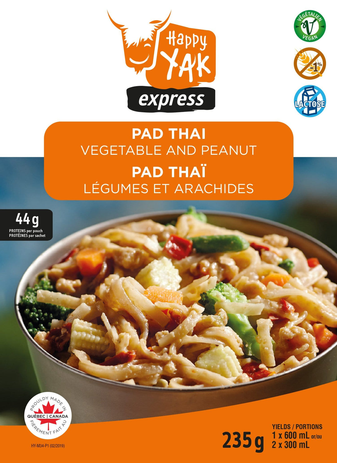 Pad Thaï Végétarien Happy Yak - 1 portion