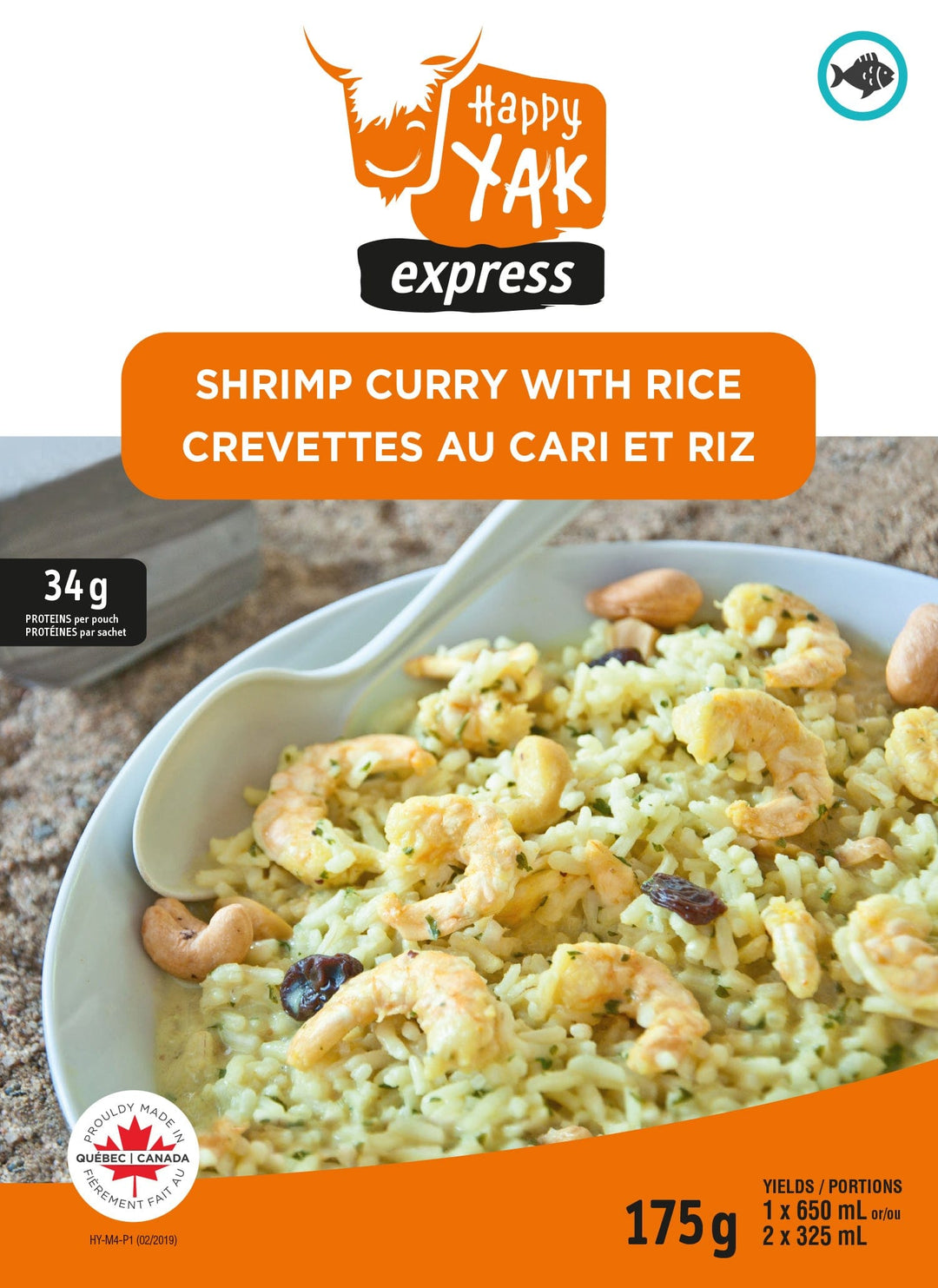 Curry De Crevettes Happy Yak Avec Riz