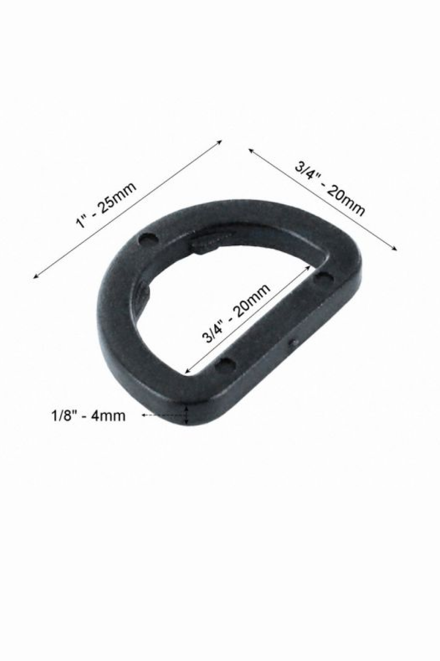 Fastex D-Ring Basic 3/4'' Flat