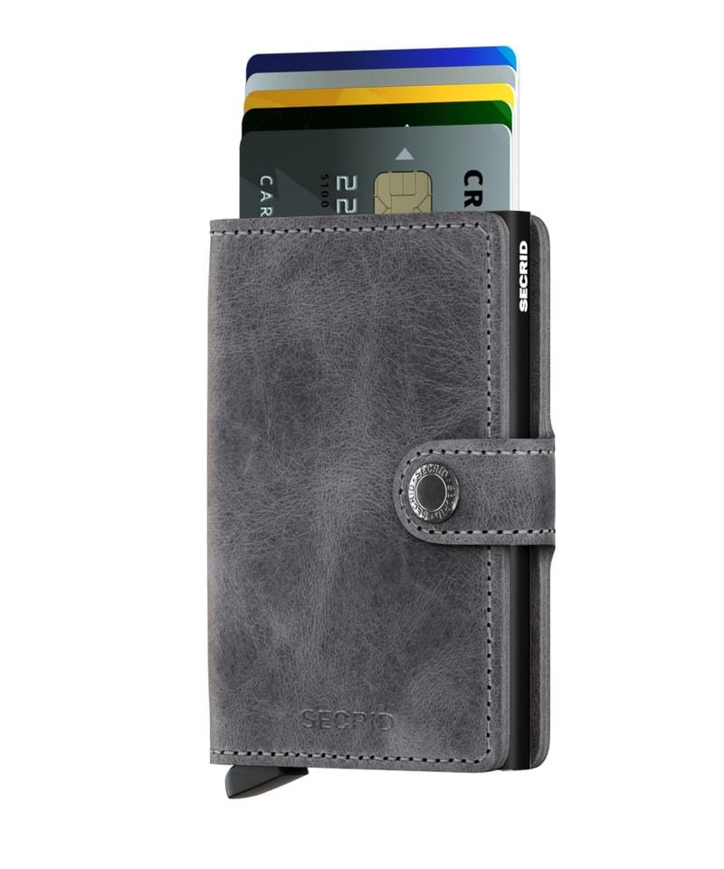 Secrid Mini Wallet - Vintage Grey / Black