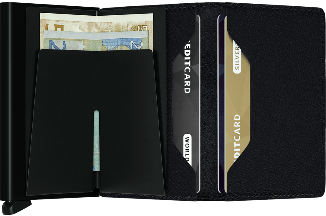 Secrid Slim Wallet - Crisple Black