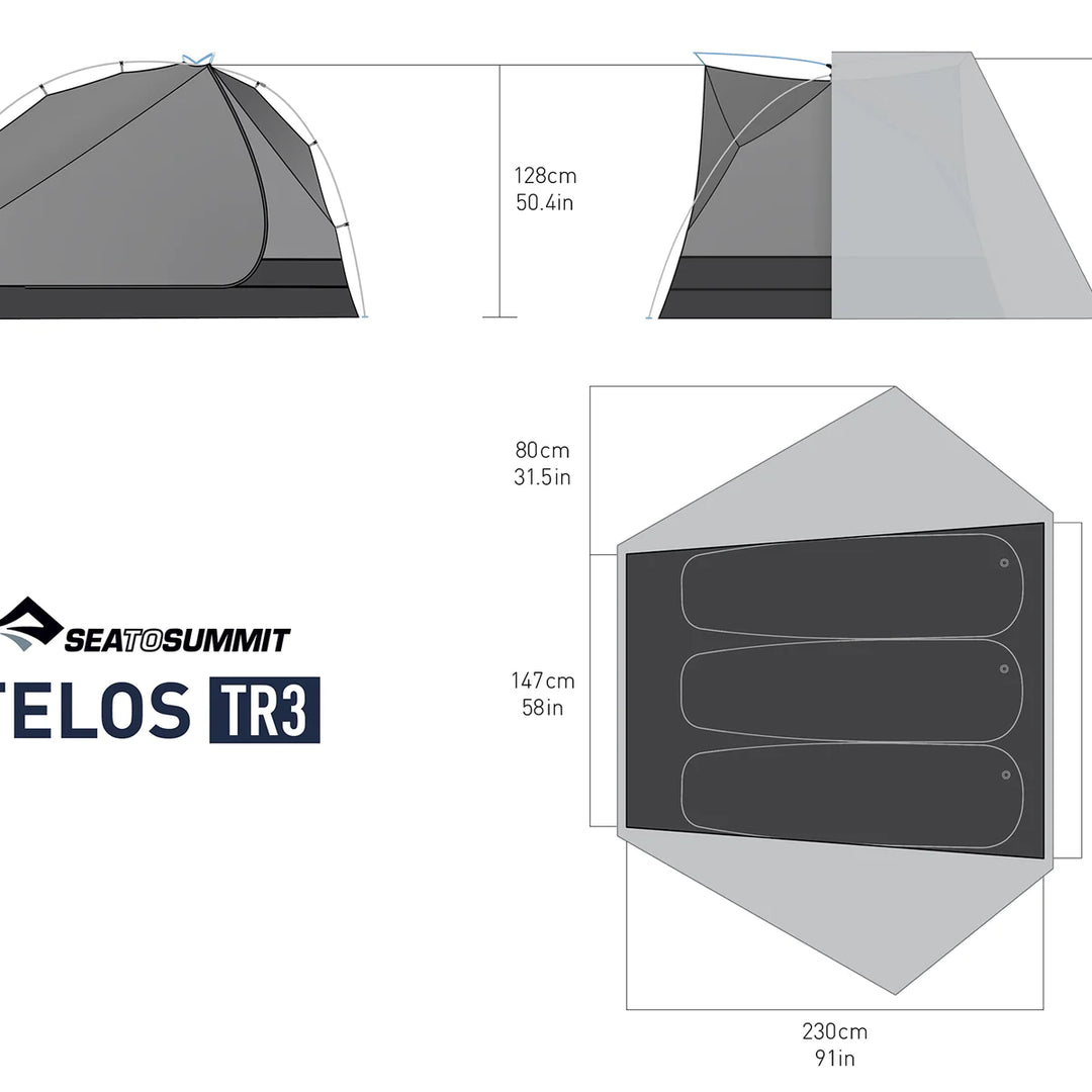 Tente Sea To Summit Telos TR 3