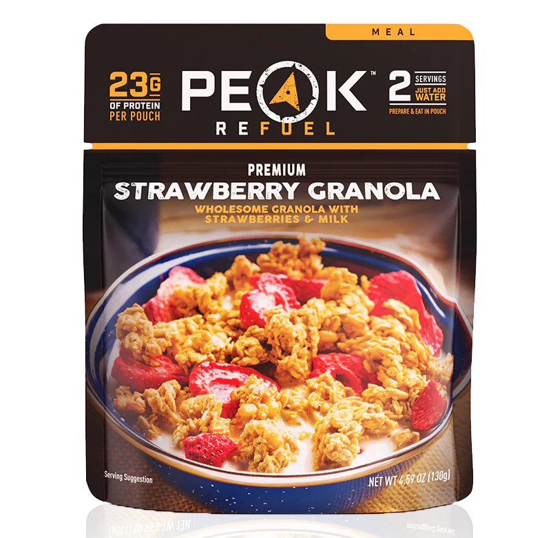 Peak Refuel Strawberries & Granola with Milk