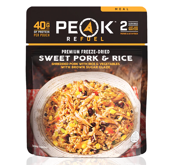 Repas sucré de porc et de riz Peak Refuel
