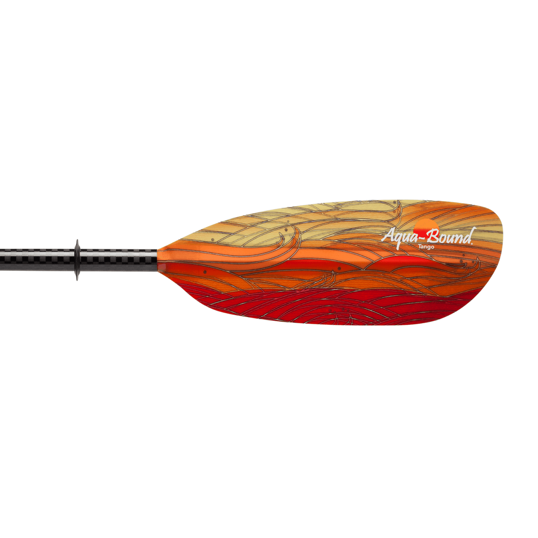 Aqua Bound Tango Fiberglass 2-Piece Bent Shaft Kayak Paddle - Fuego Red Lam 230cm