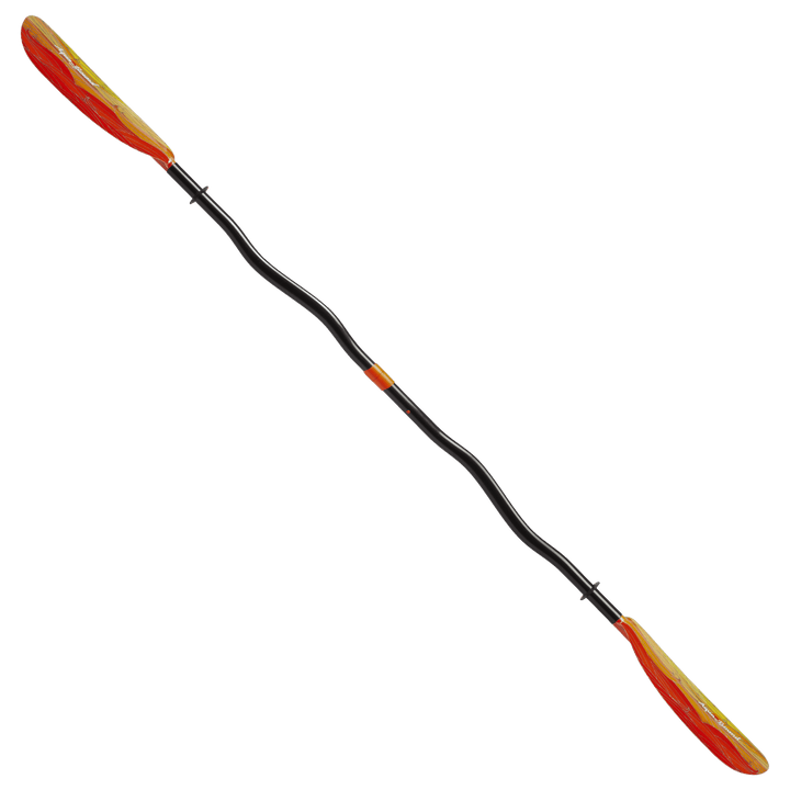 Aqua Bound Tango Fiberglass 2-Piece Bent Shaft Kayak Paddle - Fuego Red Lam 230cm