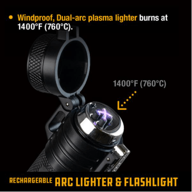 Uco Rechargeable Arc Lighter & LED Flashlight