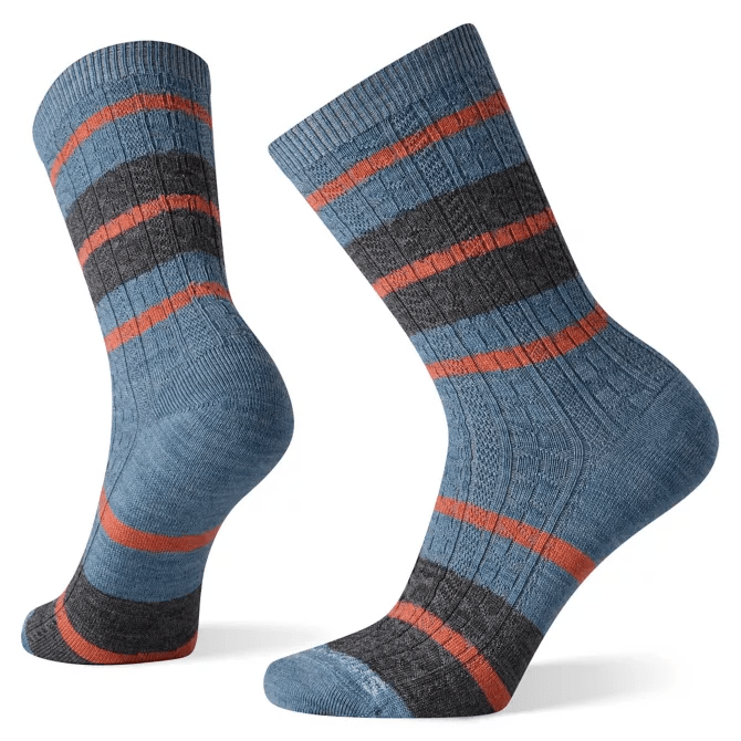 SmartWool Women's Everyday Striped Cable Crew Socks