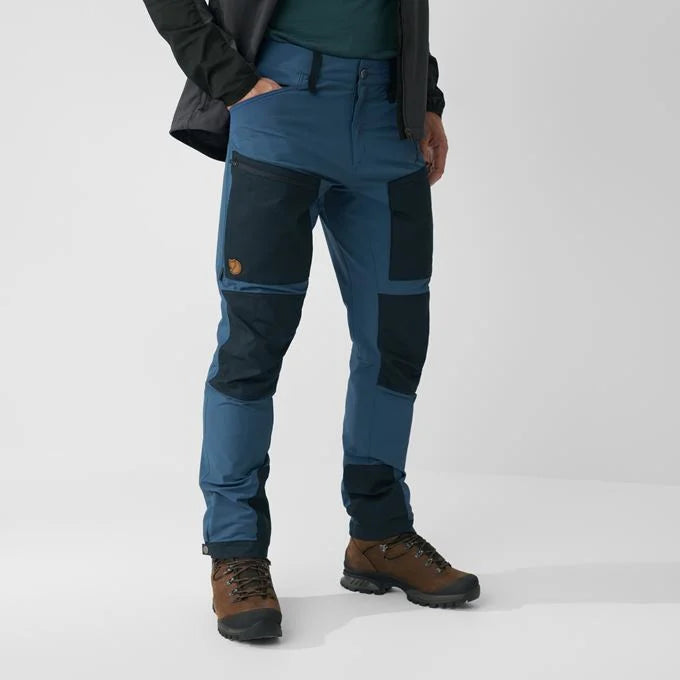FJÄLLRÄVEN Men's Keb Agile Trousers - Indigo Blue / Dark Navy
