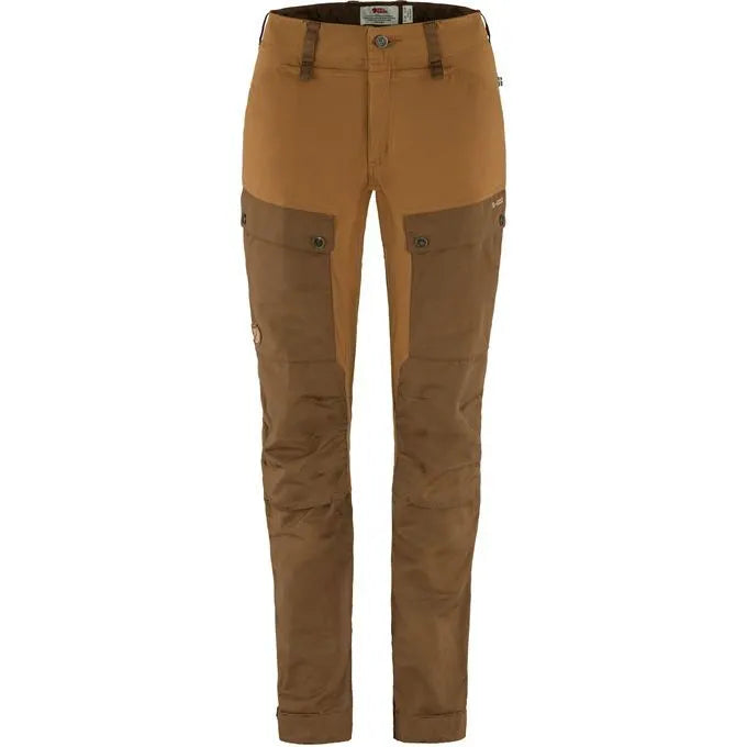 FJÄLLRÄVEN Women's Keb Trousers Curved Regular - Timber Brown / Chestnut