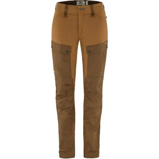 FJÄLLRÄVEN Pantalon Keb courbé pour femme Regular - Marron bois / Châtaigne 
