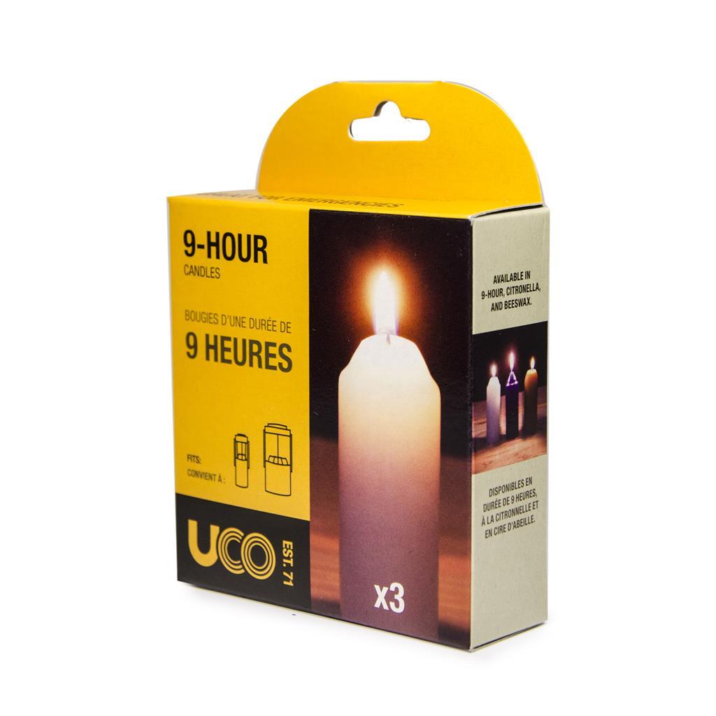 Uco 9-Hour Candles: 3-pack