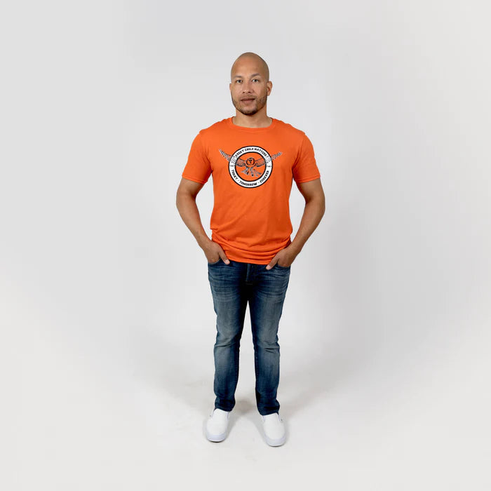Muin X Stanfield's Adult Orange T-Shirt - Every Child Matters "Owl"