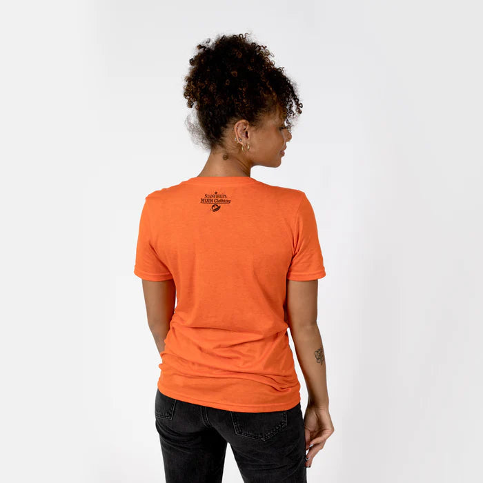 T-shirt orange adulte Muin X Stanfield - Chaque enfant compte « Hibou »