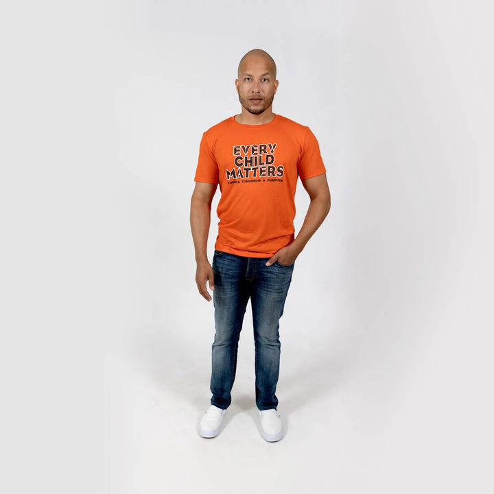 T-shirt orange adulte Muin X Stanfield - Chaque enfant compte « Quill »