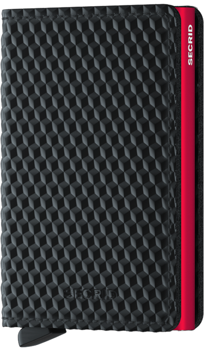 Secrid Slim Wallet - Cubic Black-Red