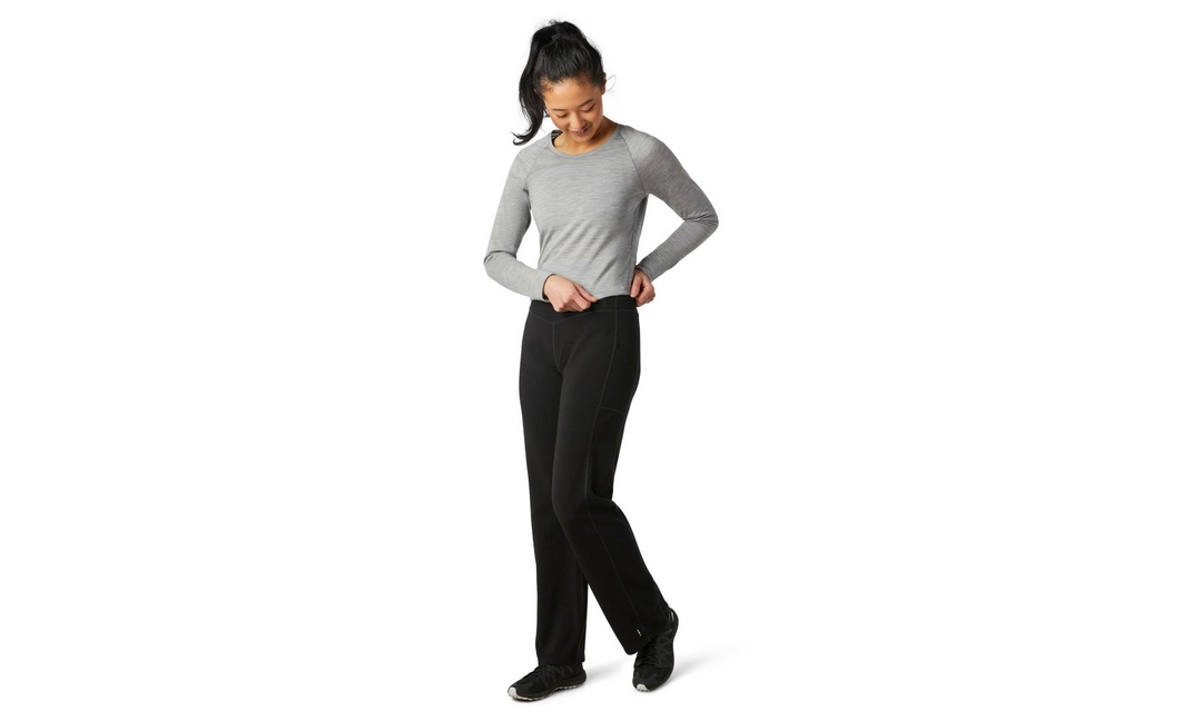 Pantalon de sport en laine mérinos Smartwool pour femmes, jambe droite 