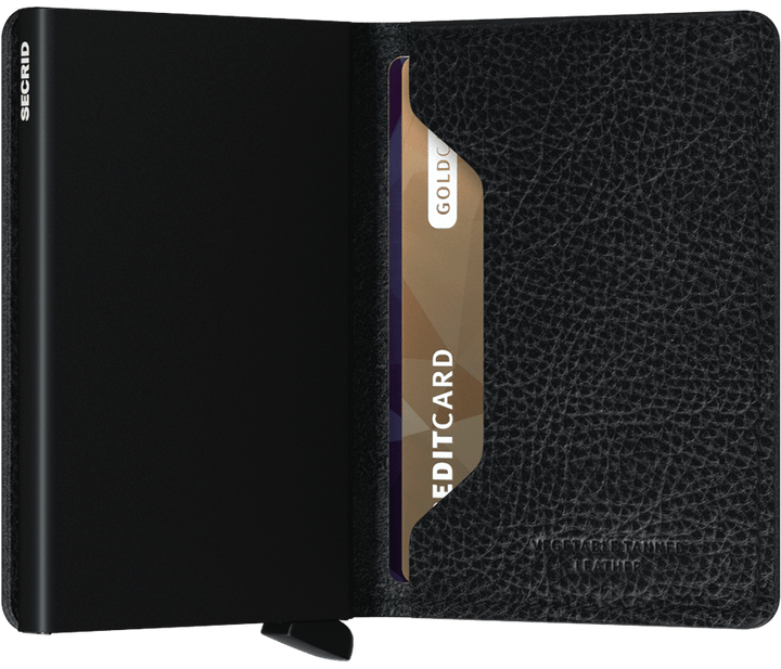 Secrid Slim Wallet - Veg Black-Black