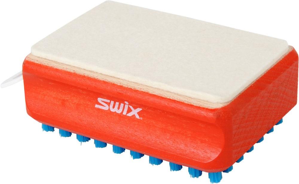 Swix Rectangular F4 Combi Brush (Felt & Blue Nylon)